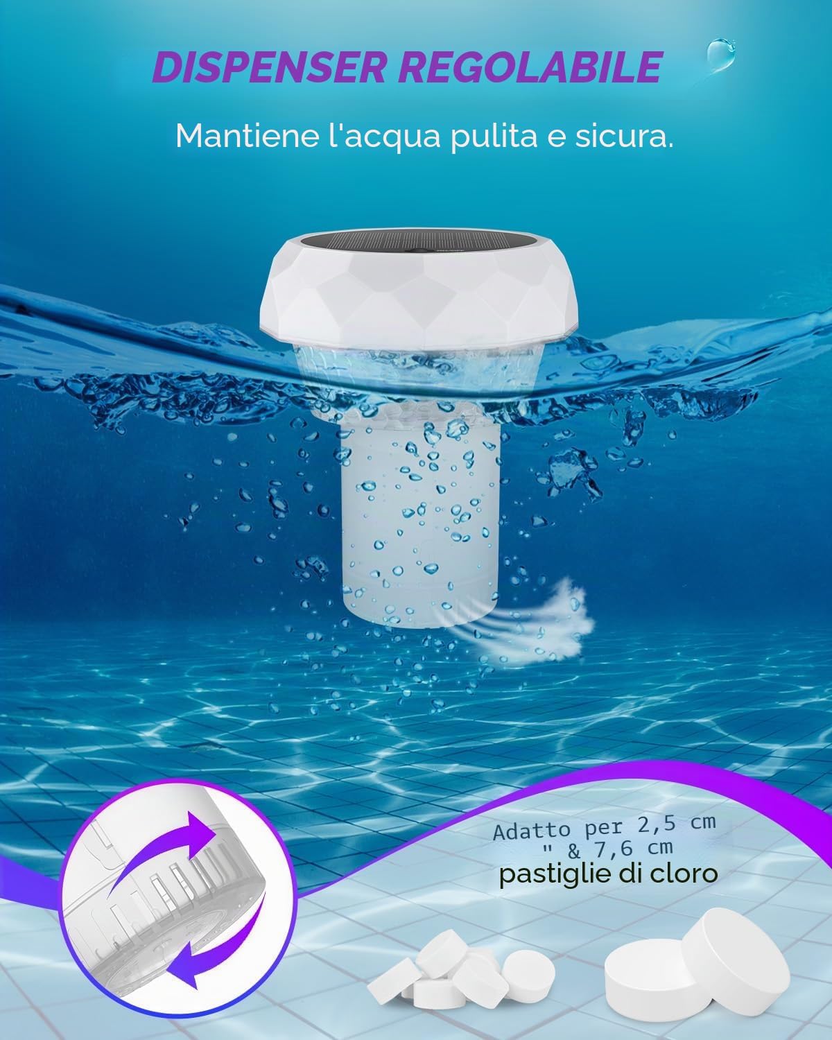 Thumbnail 5 de DoXtreme Luce solare per piscina RGB con telecomando RF
