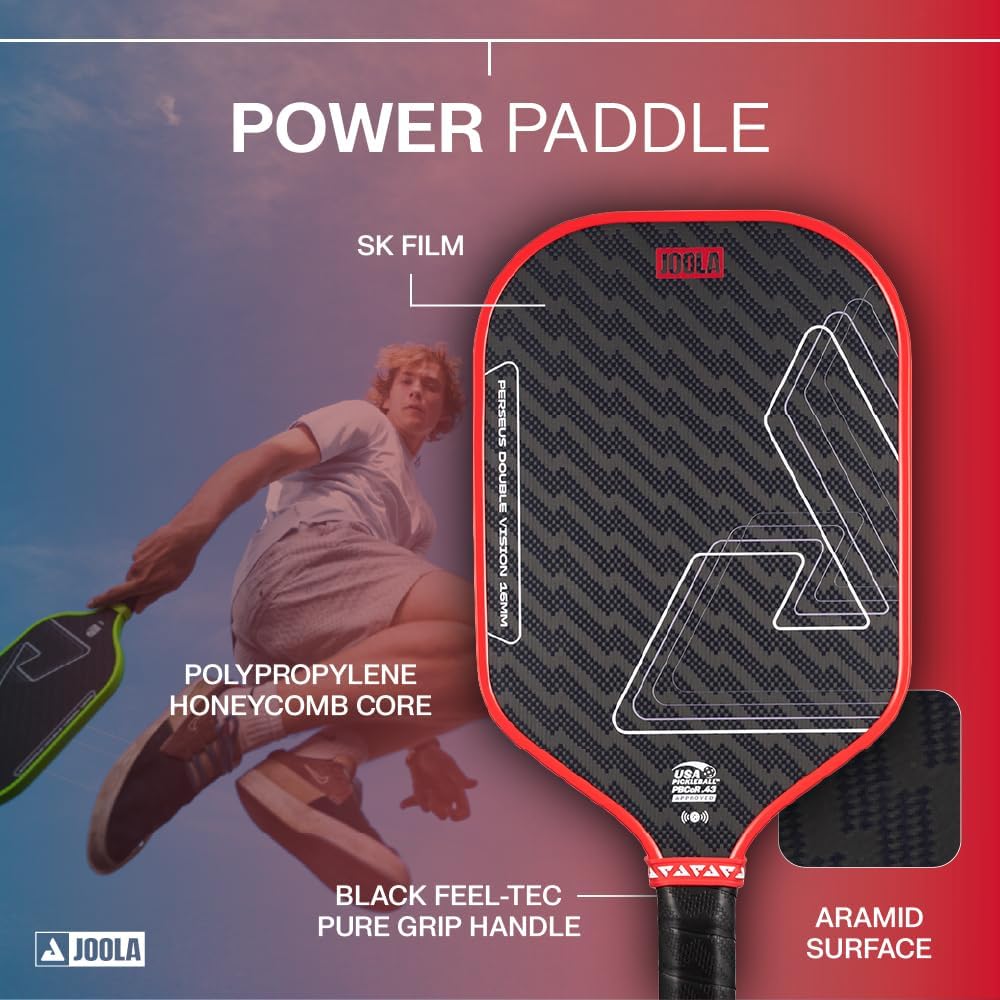 Thumbnail 2 de JOOLA Vision/Double Vision Pickleball Paddles – SK Film for Reduced Vibration, USAP Approved