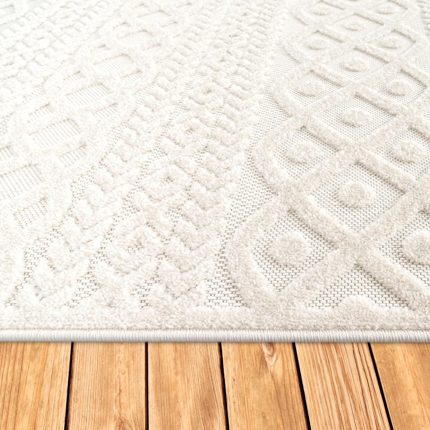 Detalle de Tapis extérieur 160x230 cm crème