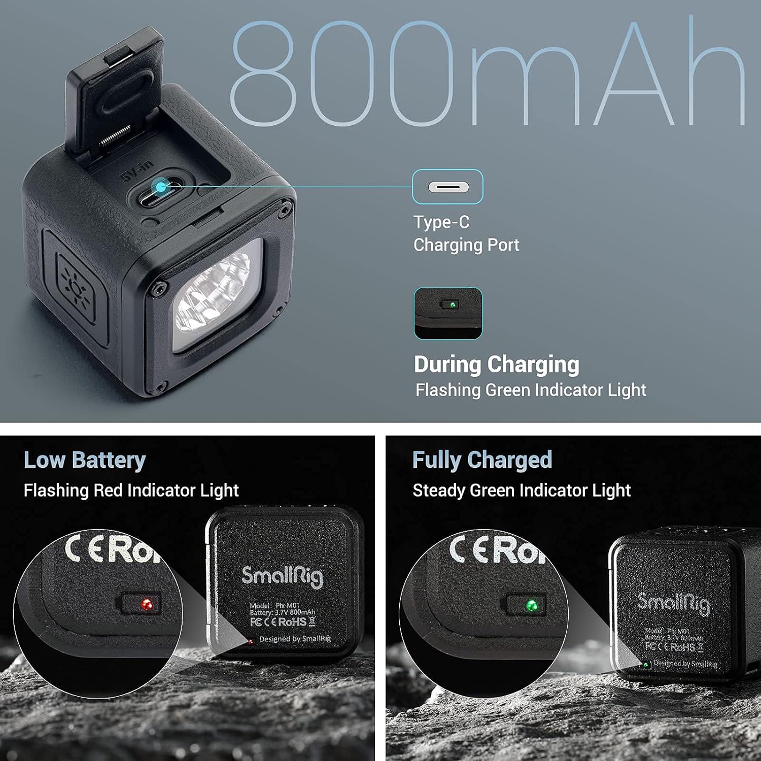 Thumbnail 4 de SMALLRIG Mini Cube Light Kit 5600K CRI95