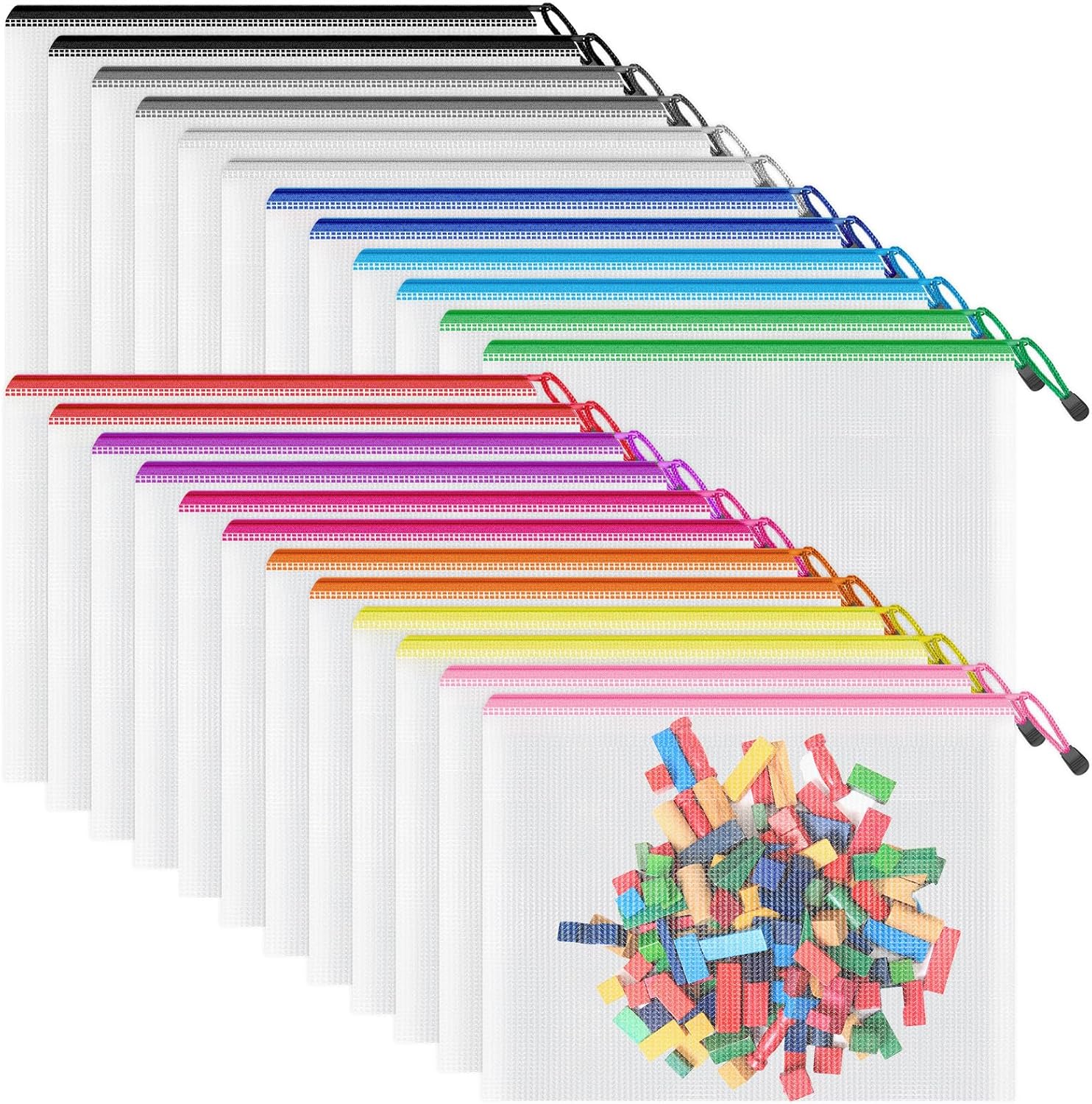 Smarpau 24PCS A5 plastic wallets