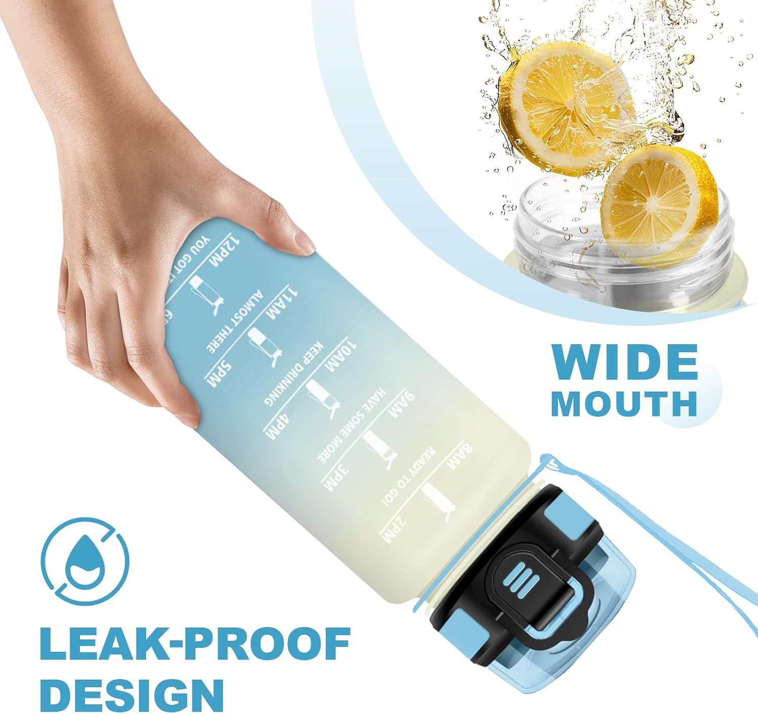 Detalle de JAPORIA borraccia 500 ml con cannuccia