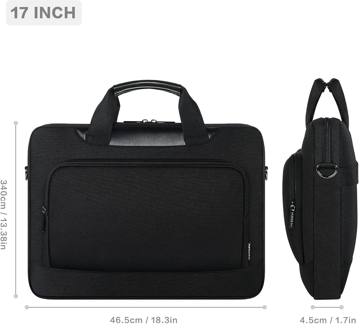 Detalle 2 de DOMISO 17-17.3 inch Laptop Sleeve Case: Large Capacity Shoulder Bag