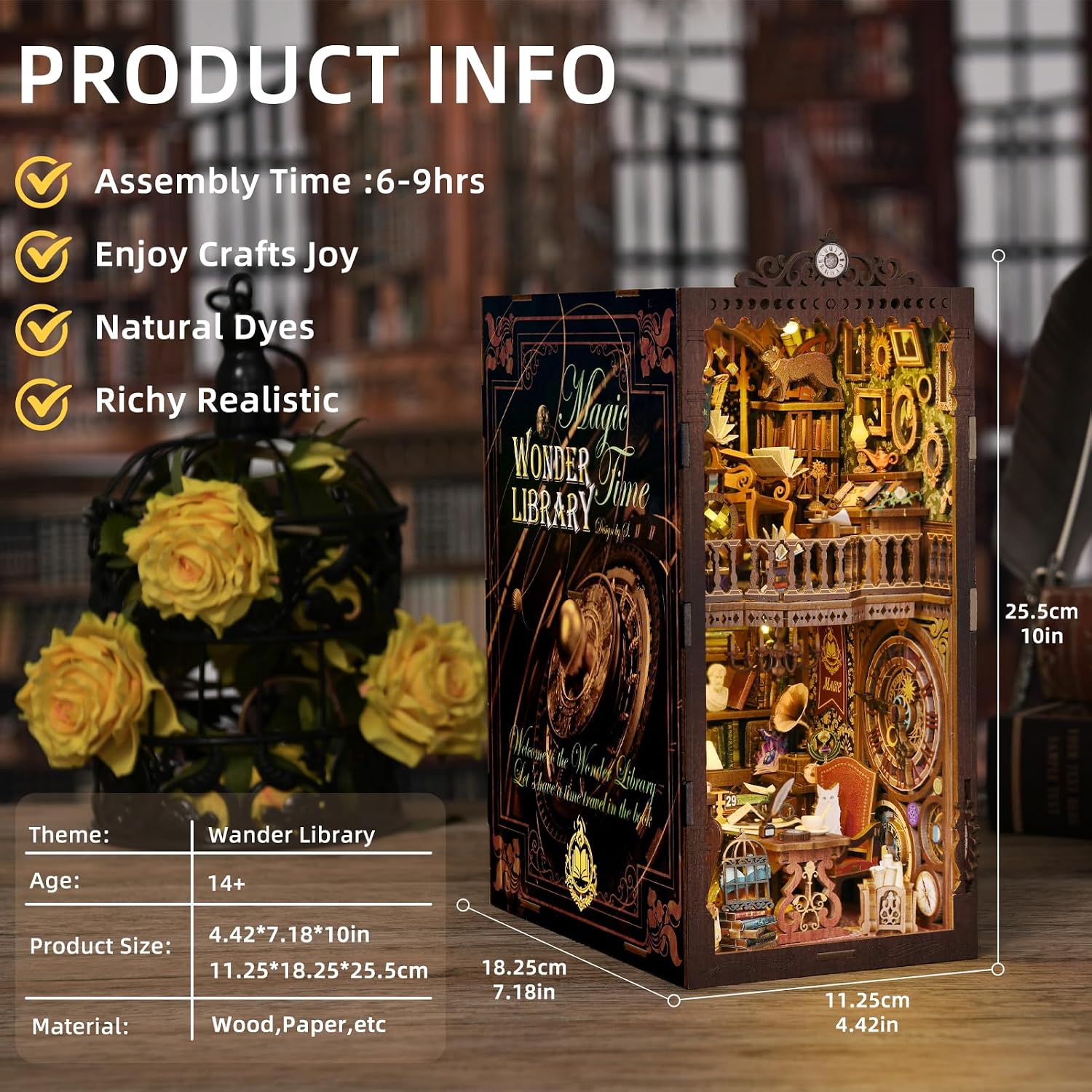Thumbnail 1 de ETKVR Kit Book Nook Magia Tempo
