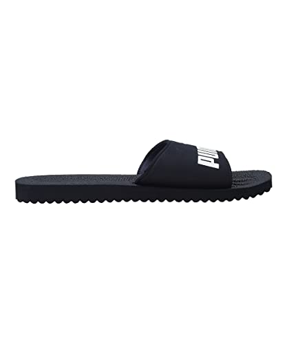 Detalle de PUMA Purecat Slide Sandal Unisex – Peacoat/White, 44,5 EU