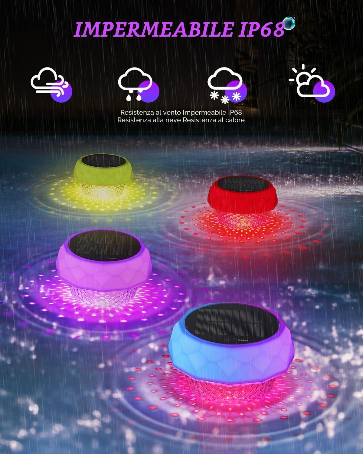 Thumbnail 1 de DoXtreme Luce solare per piscina RGB con telecomando RF
