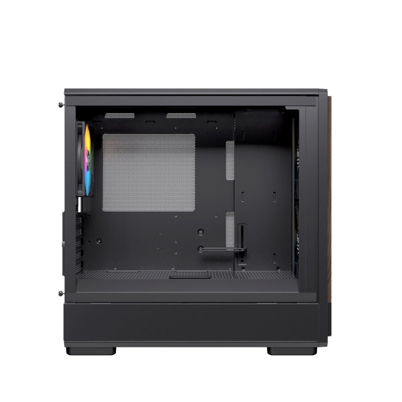 Thumbnail 1 de Einarex PULSE PM400 RGB Black compacta para micro ATX con cristal templado
