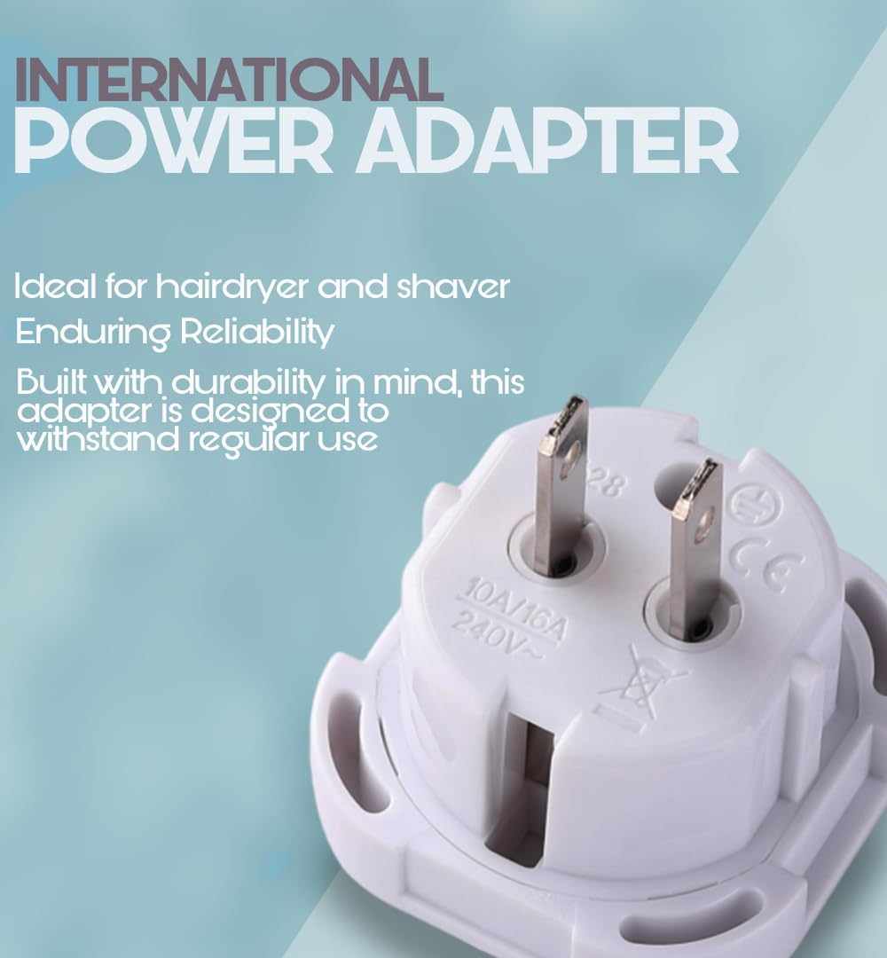 Thumbnail 3 de DAPTER's 2 Pack UK to US Plug Adaptor (Type G to A & B)