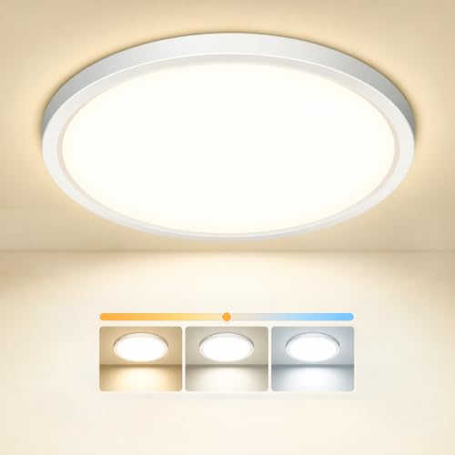 Detalle de Tyreses Plafón LED techo 3 temperaturas de color, Ø18 cm