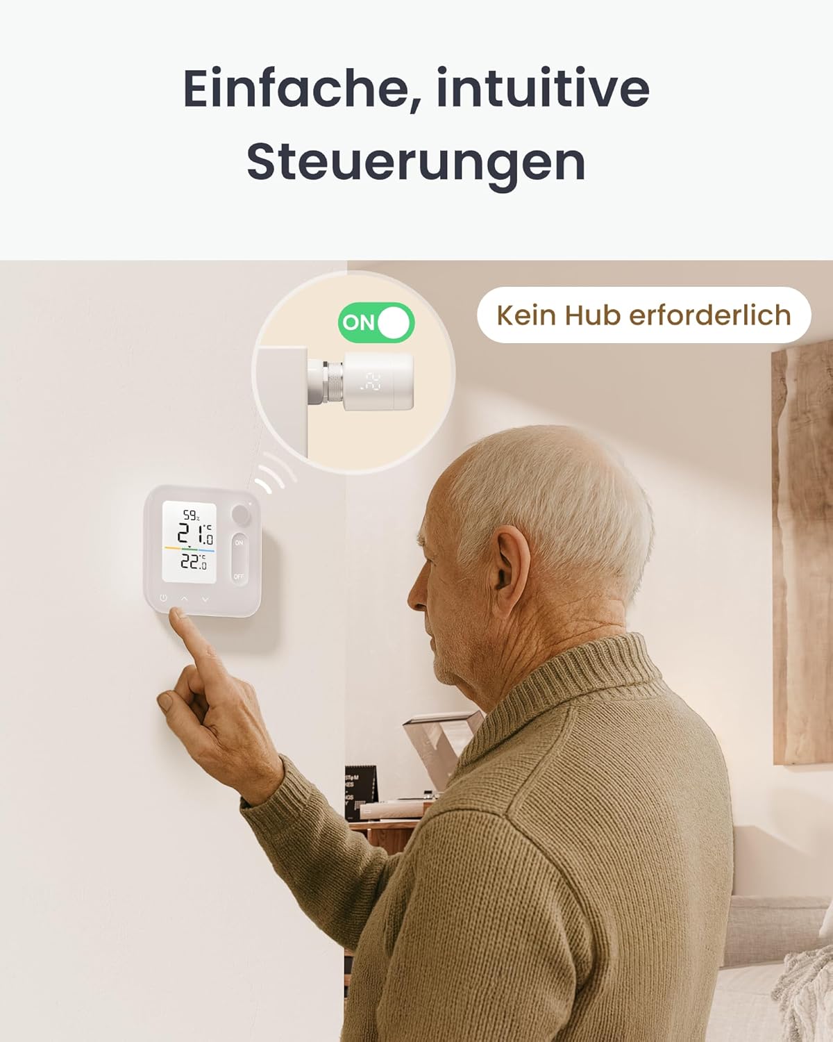 Detalle 2 de SwitchBot Smart Heizkörperthermostat 10 Monate 🏠