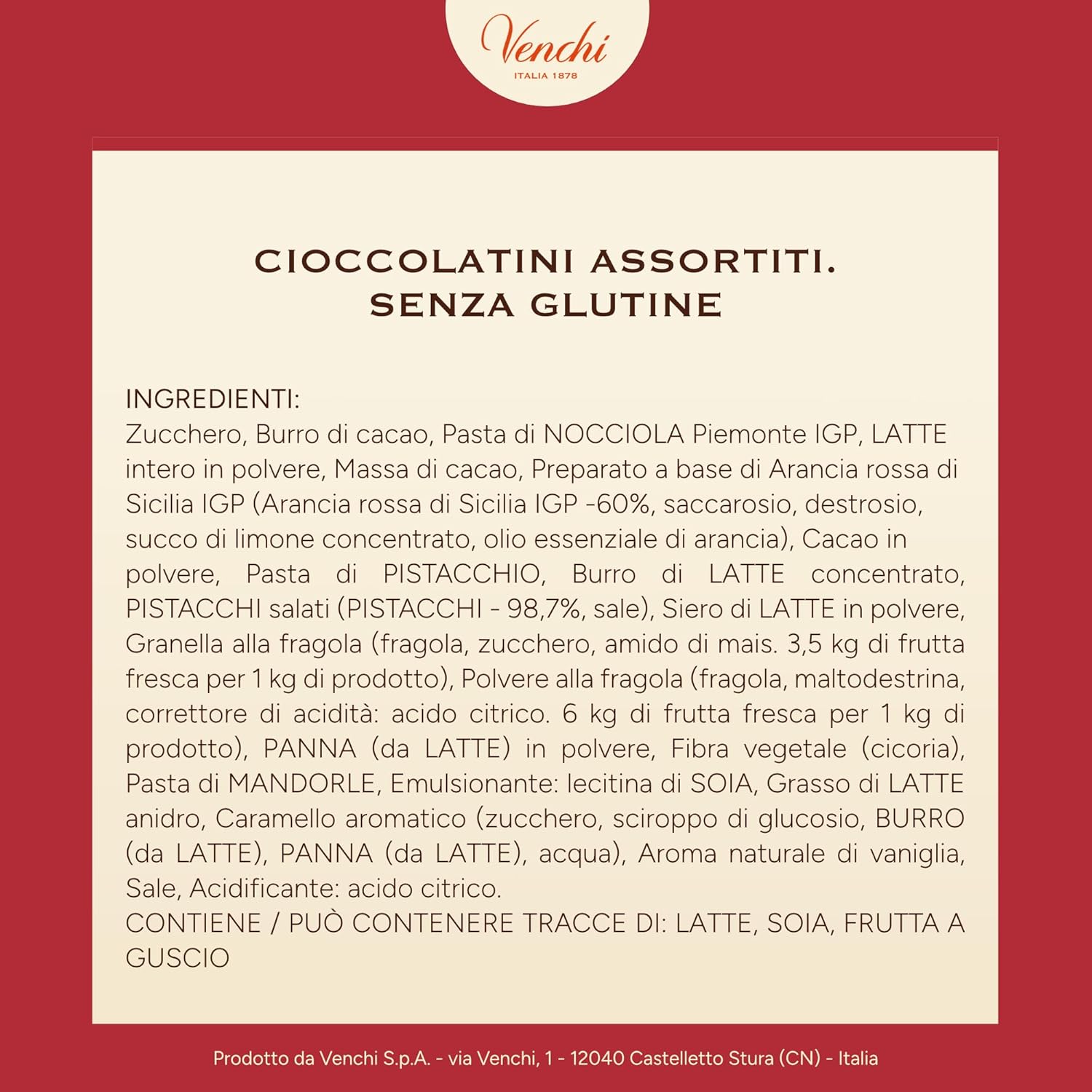Thumbnail 1 de Venchi Confezione Albero di Natale con Cioccolatini Cometa Assortiti – Edizione Limitata 197 g (Senza Glutine)