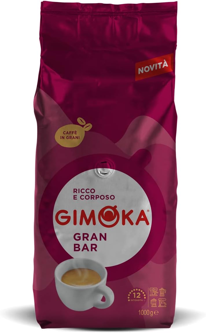 Thumbnail 1 de Gimoka Caffè Gran Bar in Grani 1 kg – miscela Robusta-Arabica, aroma intenso e crema densa