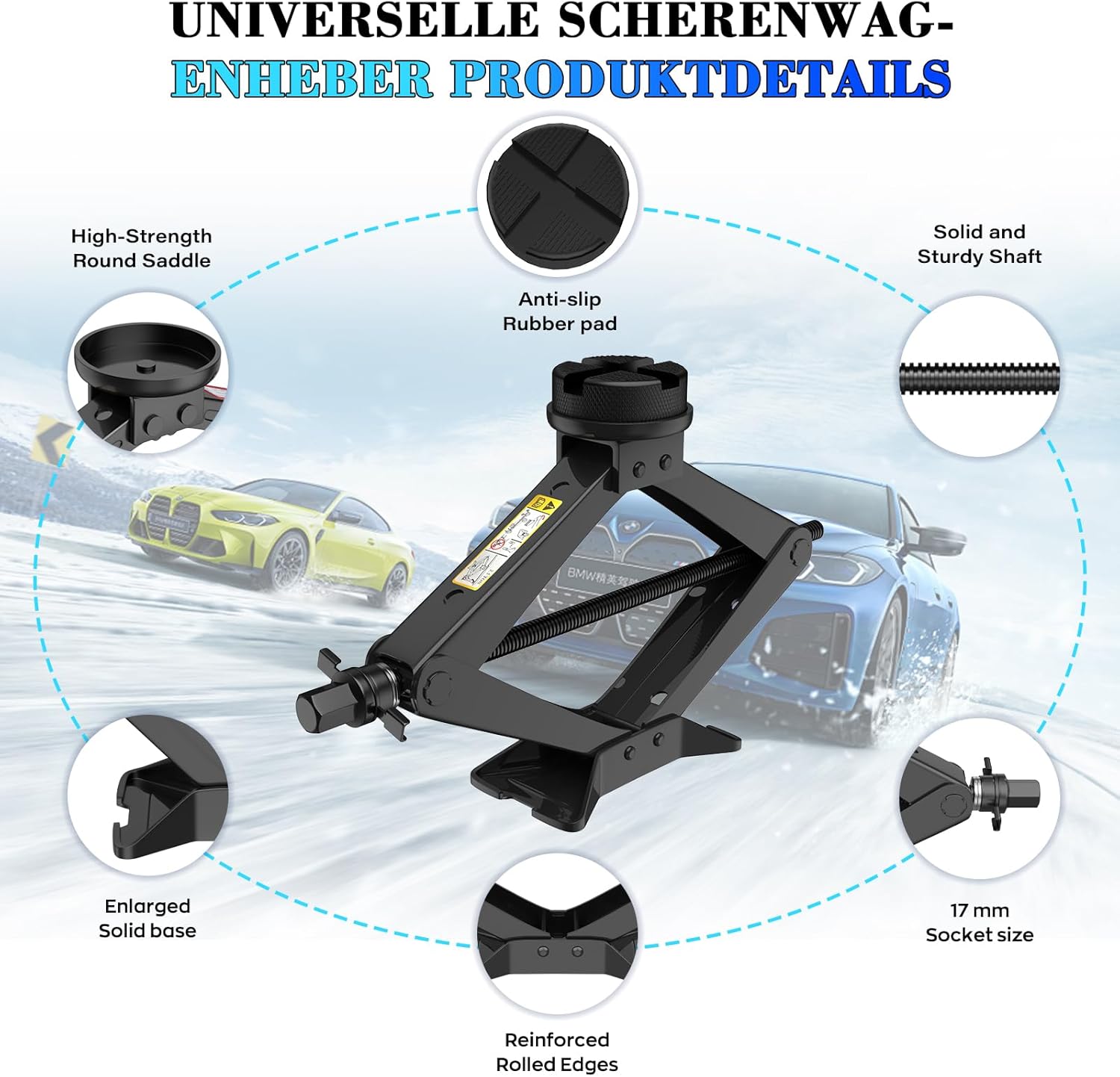 Thumbnail 5 de IMAYCC Scherenwagenheber 2,5 t für Auto