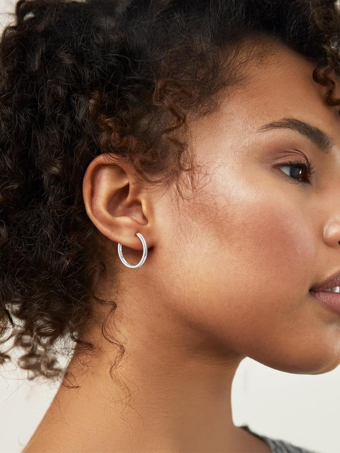 Thumbnail 5 de Silvora Petit Créole Argent 925 Massif – Boucles d’Oreilles hoop 6–20 mm