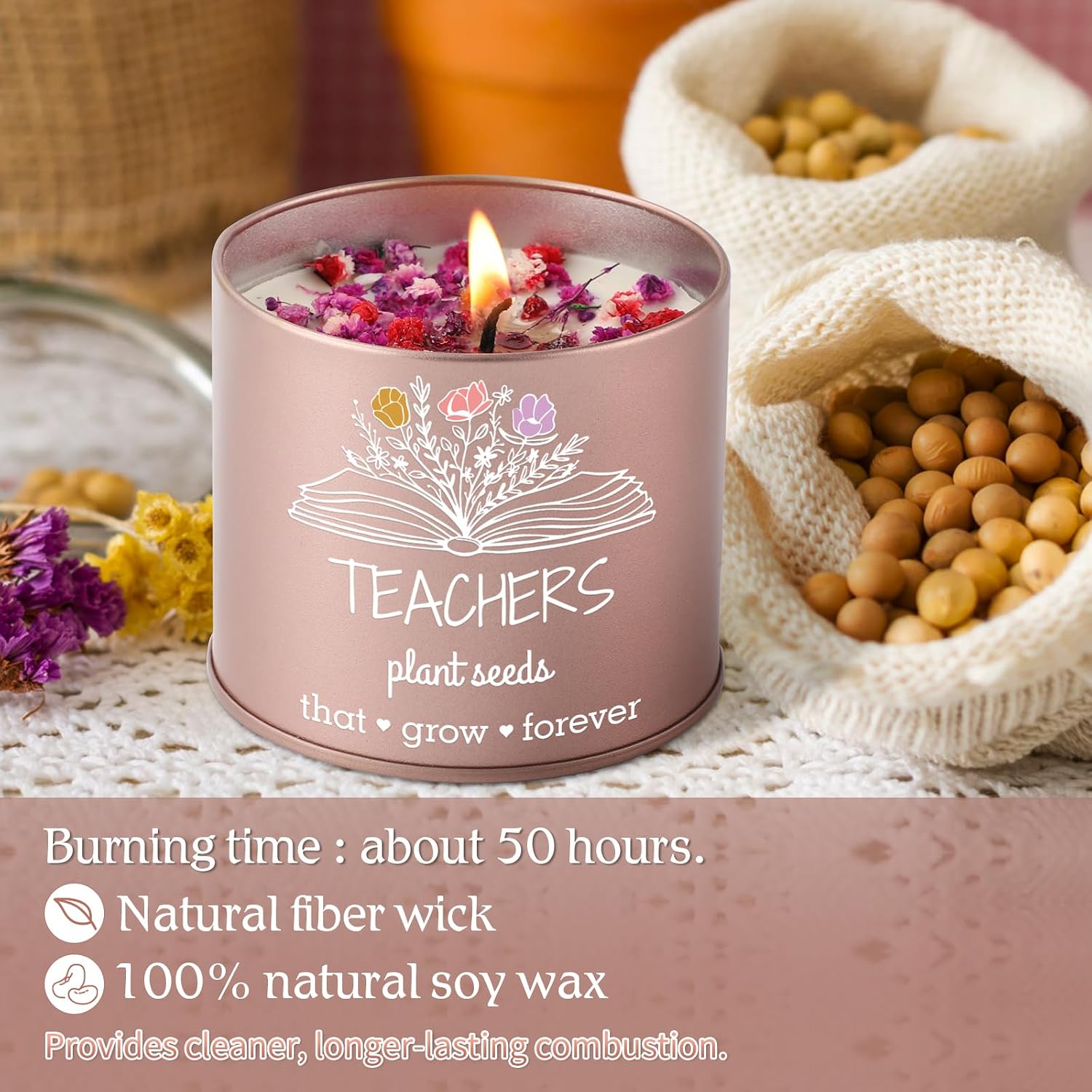 Detalle 2 de PRSTENLY Scented Candle Gift for Teachers