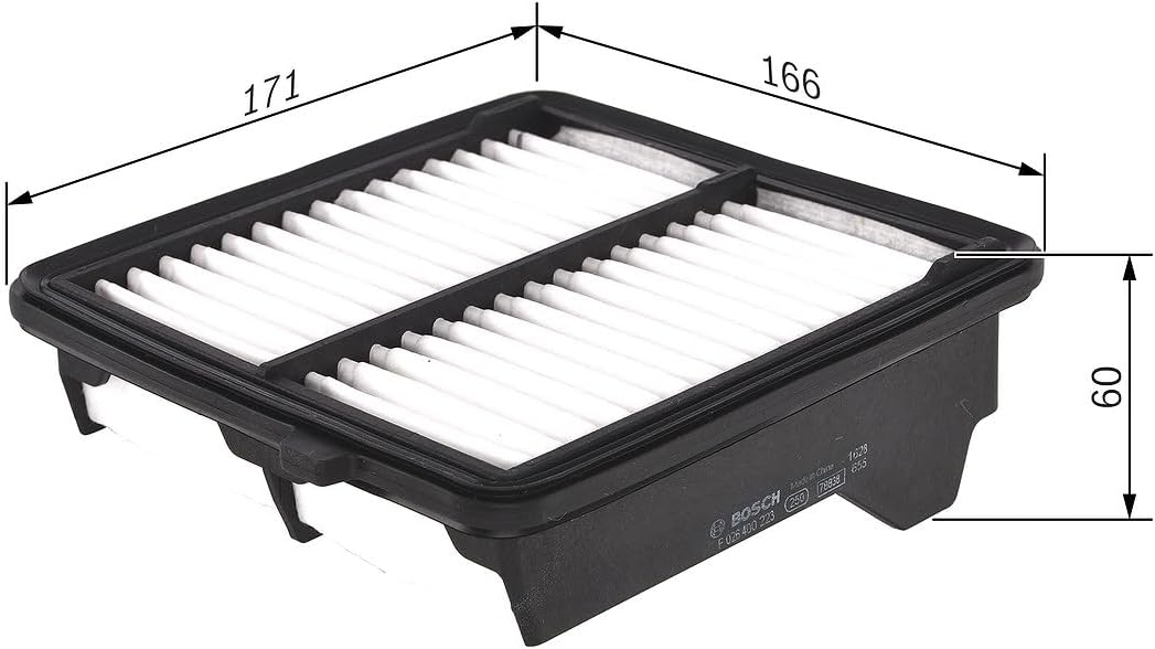 Detalle de Bosch S0223 Car Air Filter – Robust, moisture-resistant filtration for your engine
