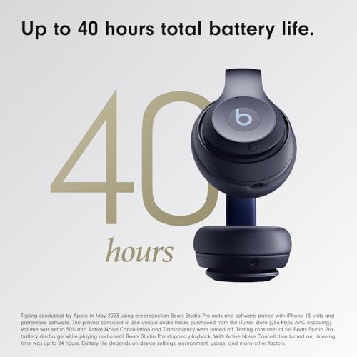 Detalle 2 de Beats Studio Pro Premium Wireless Over-Ear Headphones (Navy)