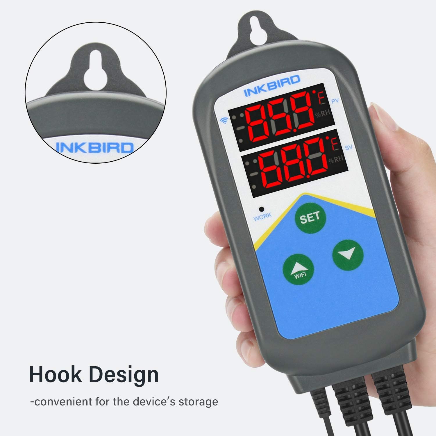 Detalle de Inkbird Digital WiFi Aquarium Thermostat ITC-306T-WiFi: Dual Temp Control with Wireless Alarm