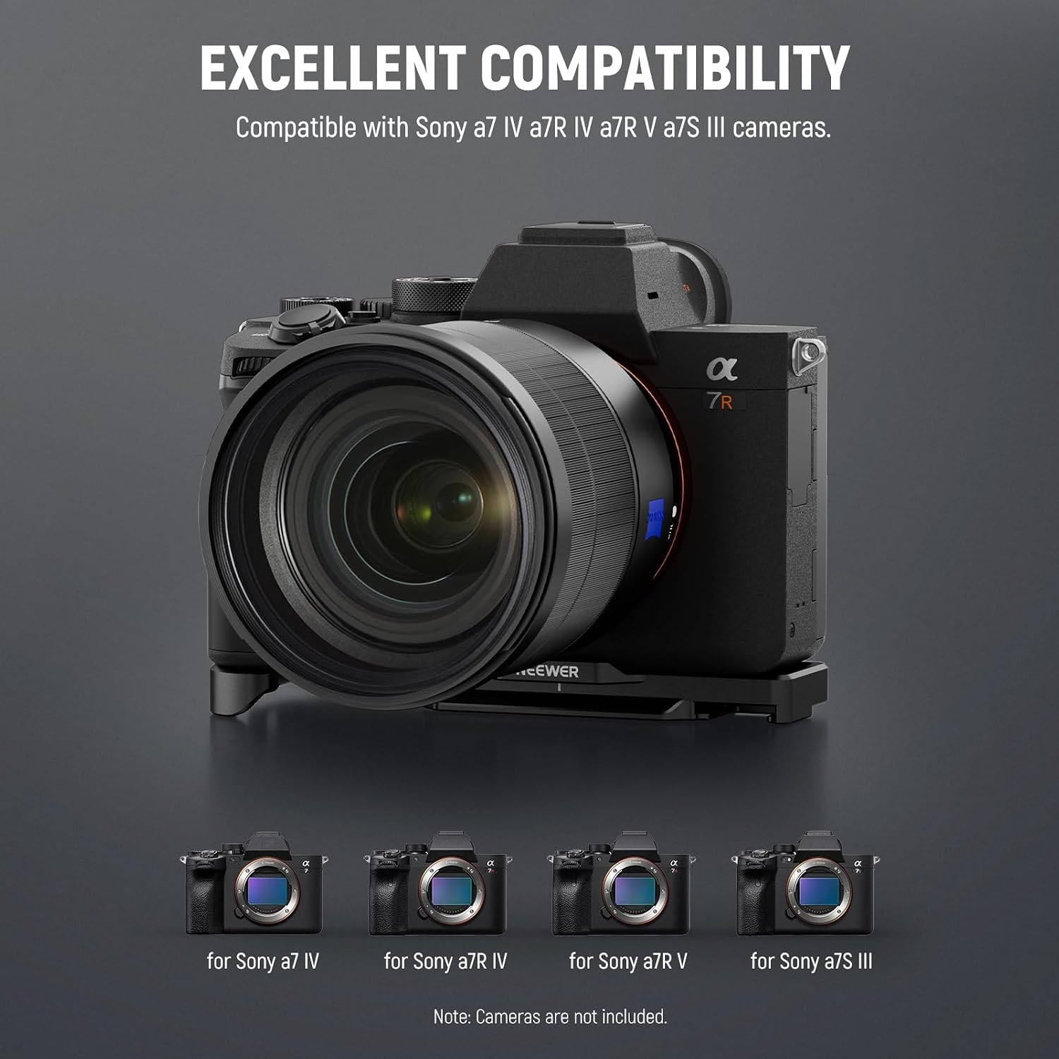 Thumbnail 2 de NEEWER Plaque de base CA004B pour Sony Alpha A7 IV/A7R IV/A7R V/A7S III avec base QR Arca