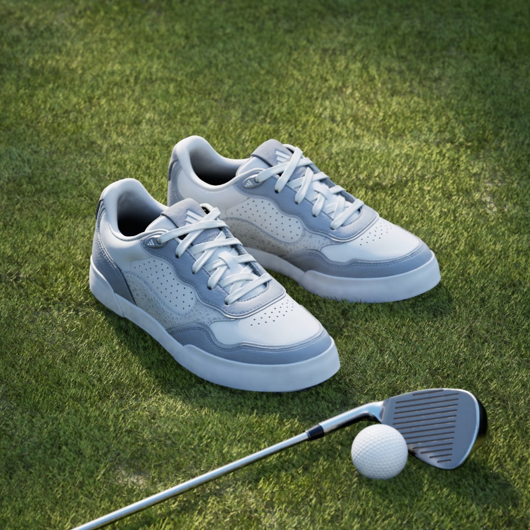 Detalle de Adidas Retrocross 25 Spikeless: zapatilla de golf en blanco para jugar cómodo