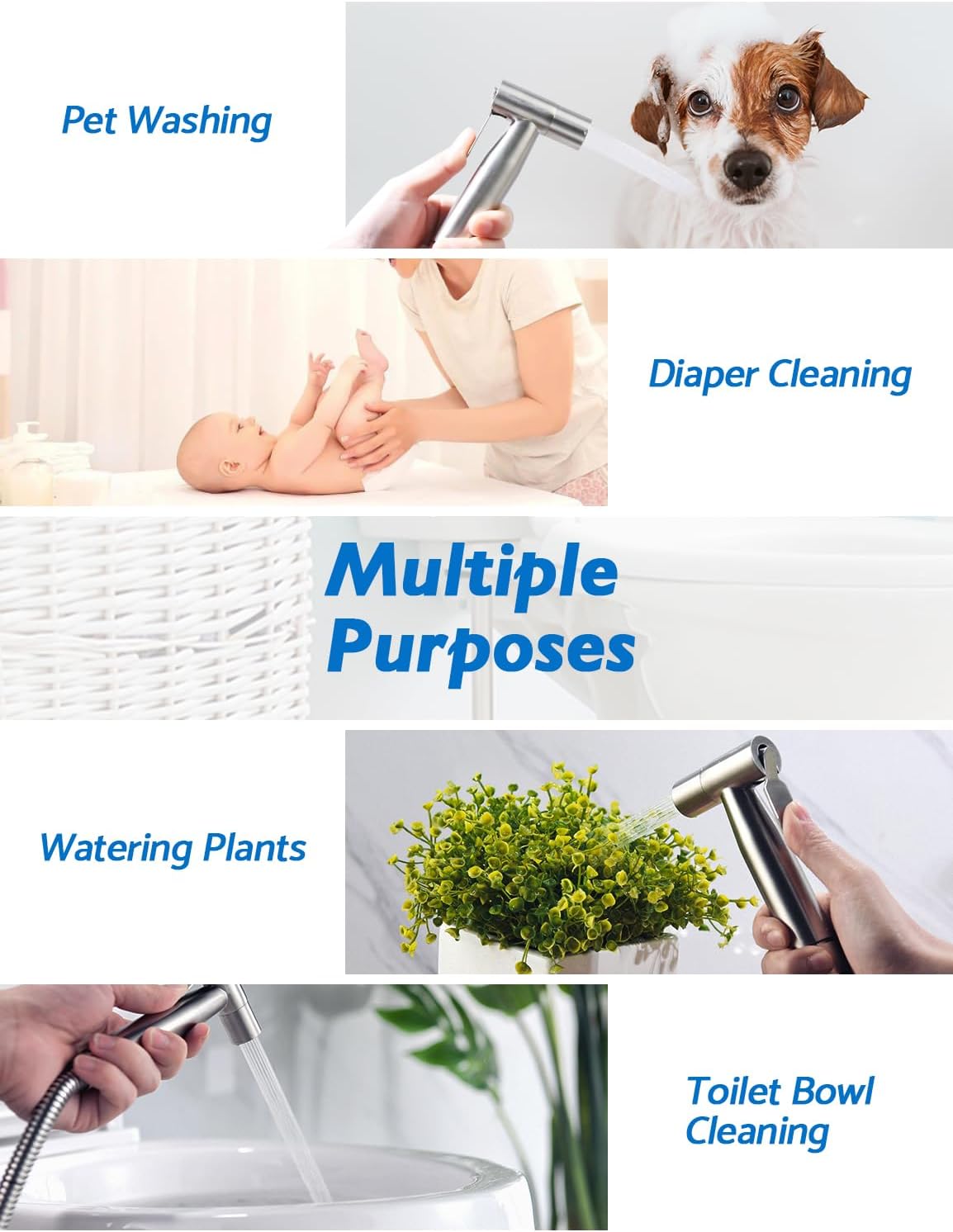 Thumbnail 6 de BRITULIF F09 BBS09-02 Handheld Bidet Sprayer, 2-Pack with Dual Spray Modes