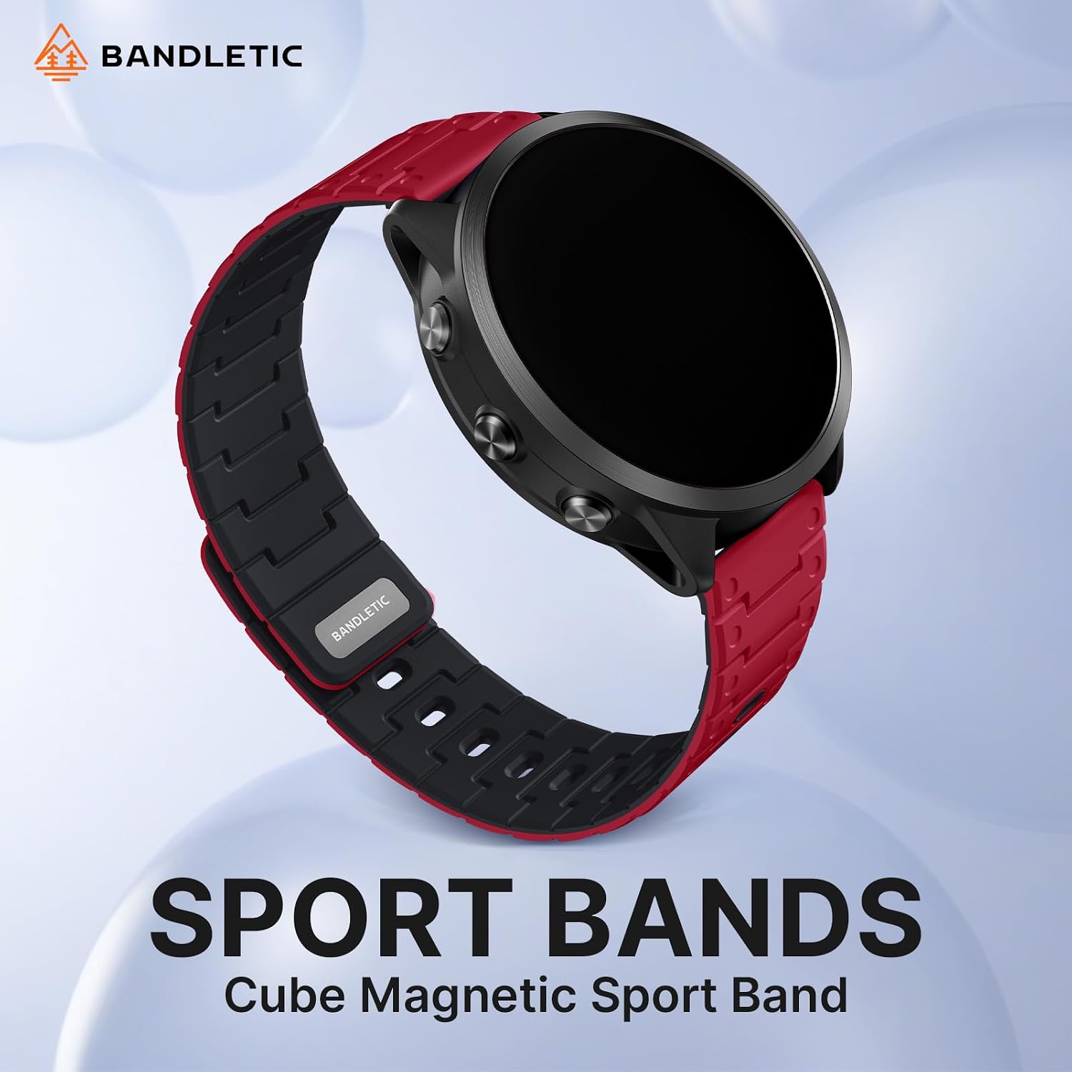 Thumbnail 6 de Bandletic 20mm Magnetic Strap for Garmin and Samsung Smartwatches