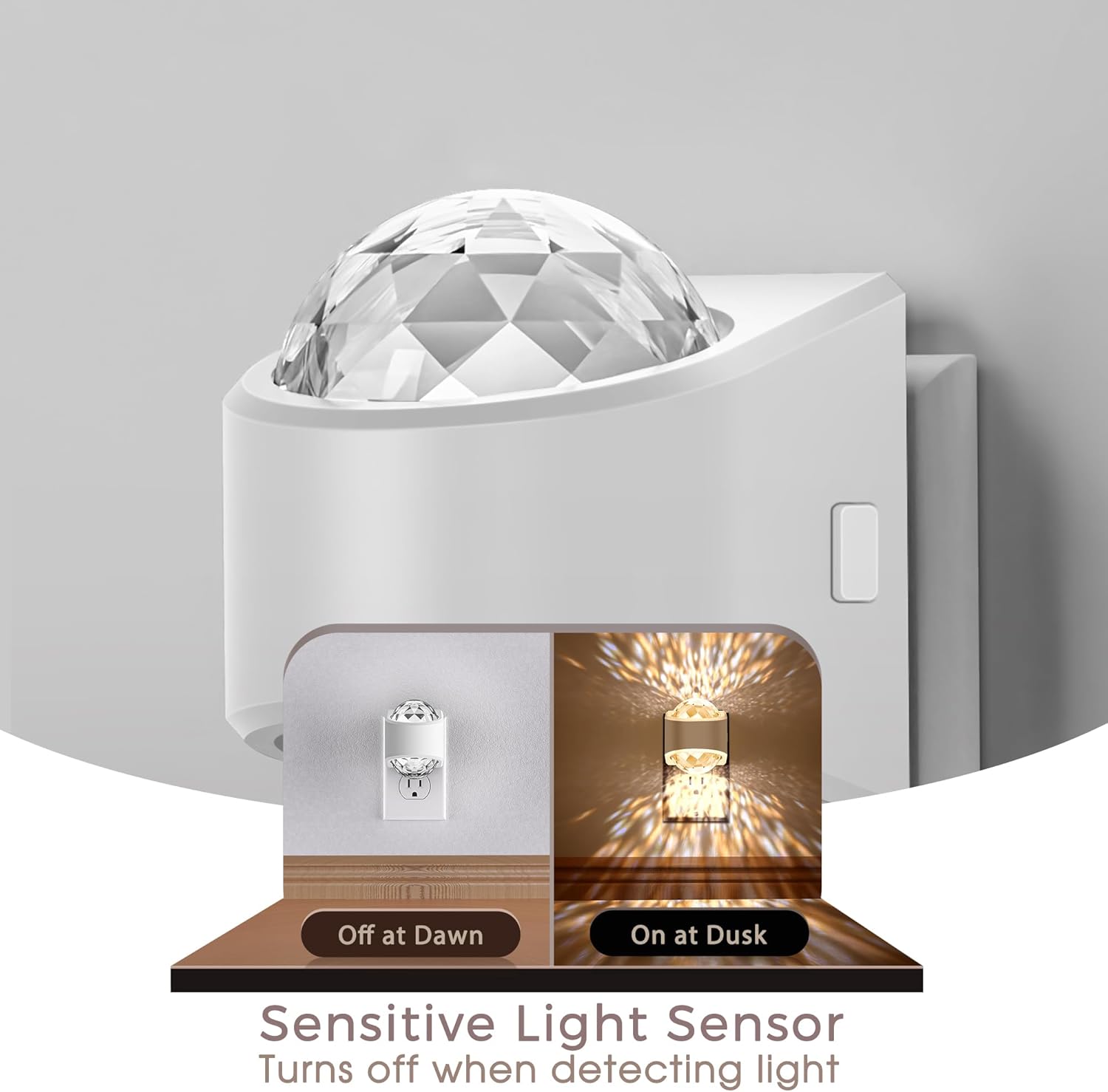 Thumbnail 1 de Briignite Plug-In Projector Night Light, 2-Pack, 3000K and Dimmable