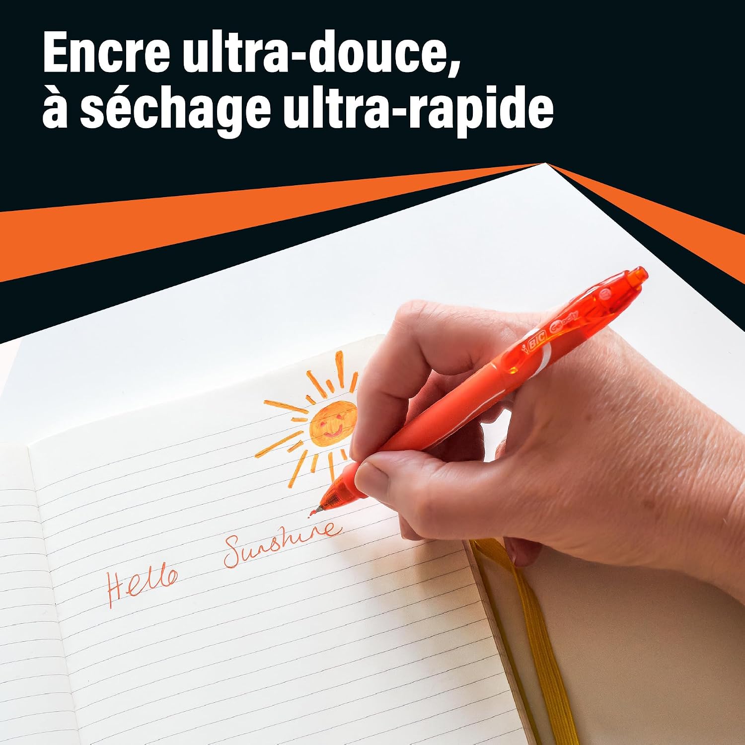 Thumbnail 3 de BIC Gel-ocity Quick Dry — Stylo gel rétractable 0,7 mm Violet, boîte de 12