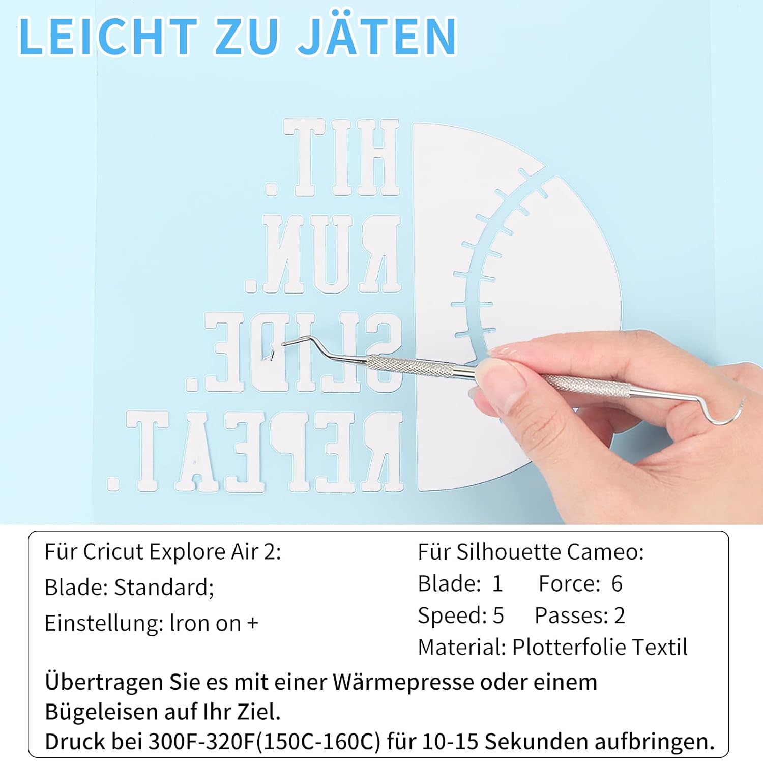 Thumbnail 2 de Lya Vinyl Plotterfolie 30,5 cm zum Aufbügeln 👕