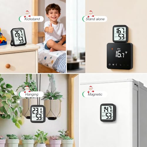 Thumbnail 6 de Antonki 2 Pack Indoor Room Thermometer Hygrometer – Real-Time Temperature & Humidity Monitor