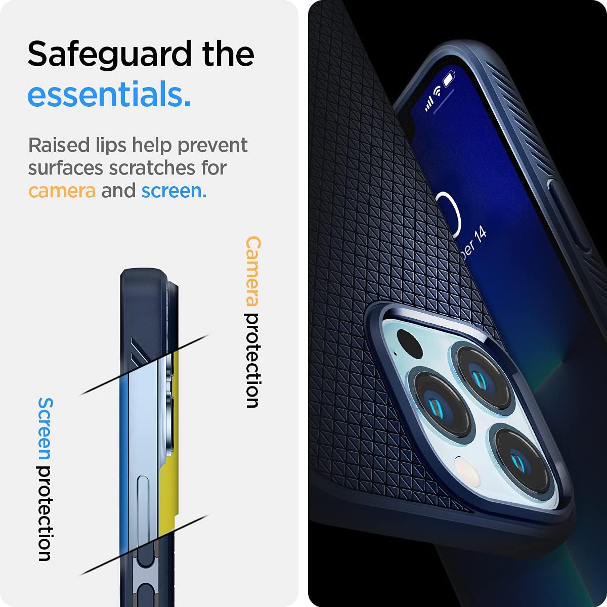 Thumbnail 5 de Spigen Liquid Air iPhone 13 Pro Max coque bleu marin