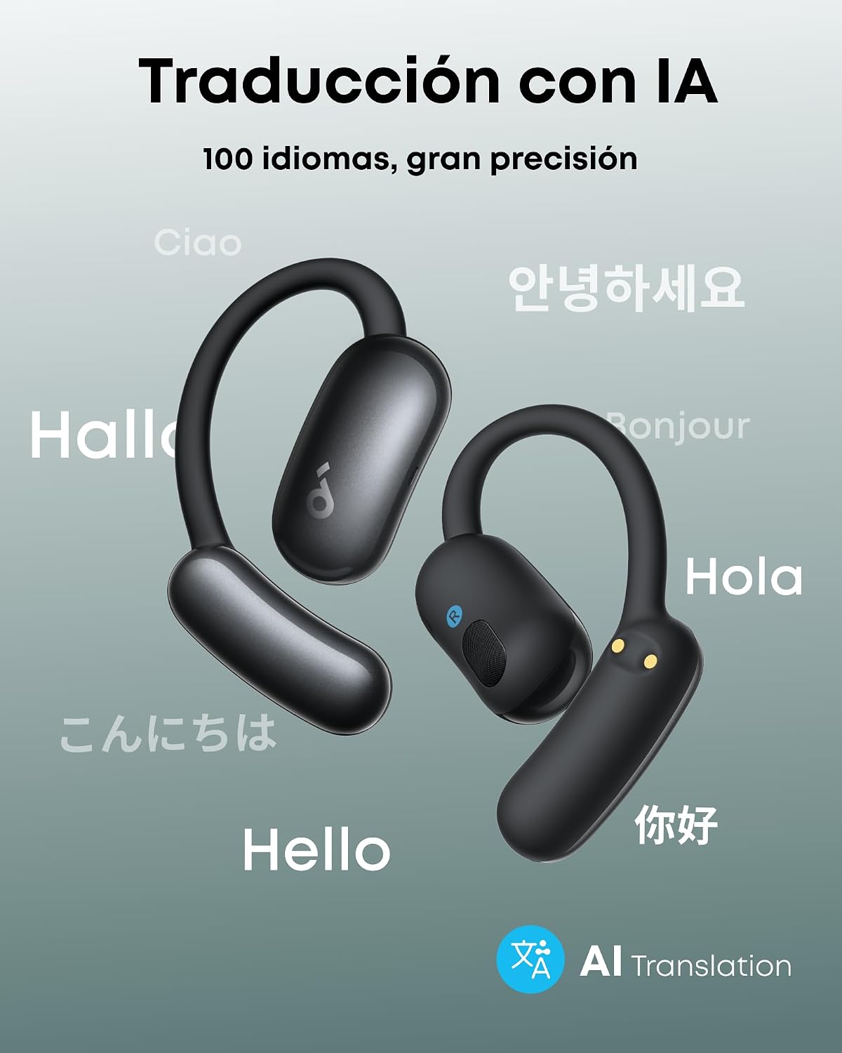 Detalle 2 de Anker AeroFit 2 35H Auriculares open‑ear