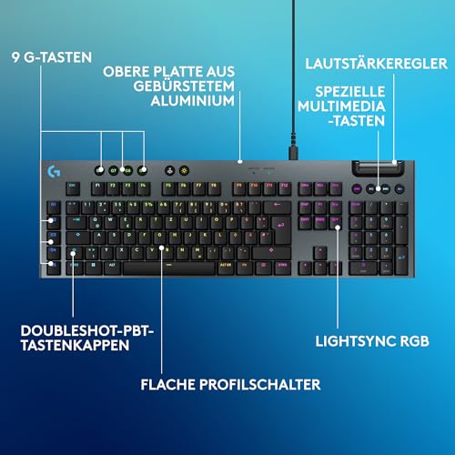 Detalle de Logitech G G915 X – Kabelgebundene Gaming-Tastatur