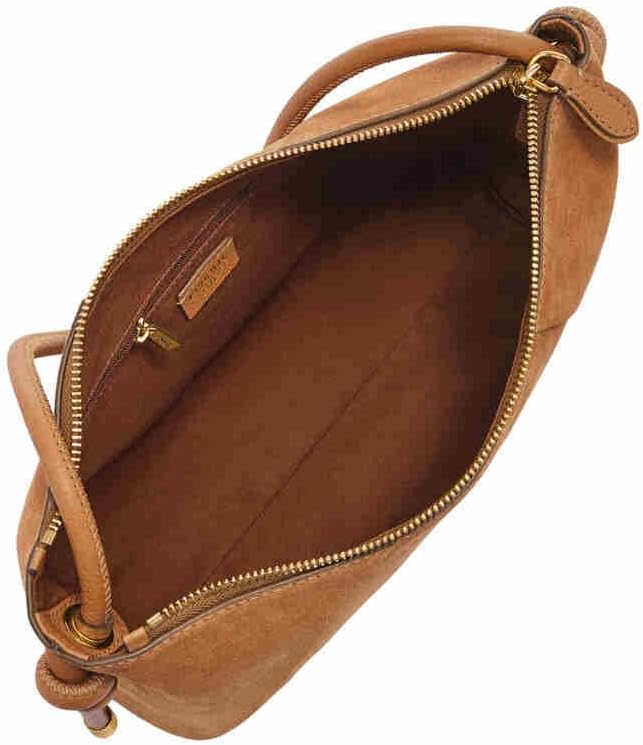 Thumbnail 2 de Fossil Schultertasche aus italienischem Wildleder – kompakt, robust und gut organisiert