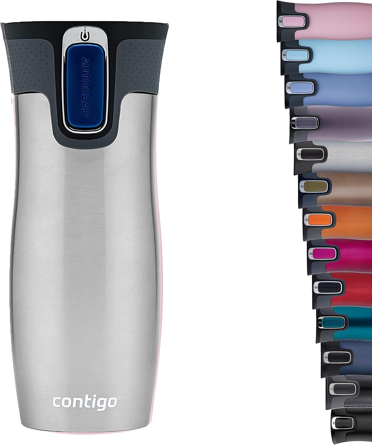 Detalle de Contigo West Loop Autoseal Travel: tasse isotherme en acier inoxydable 470 ml