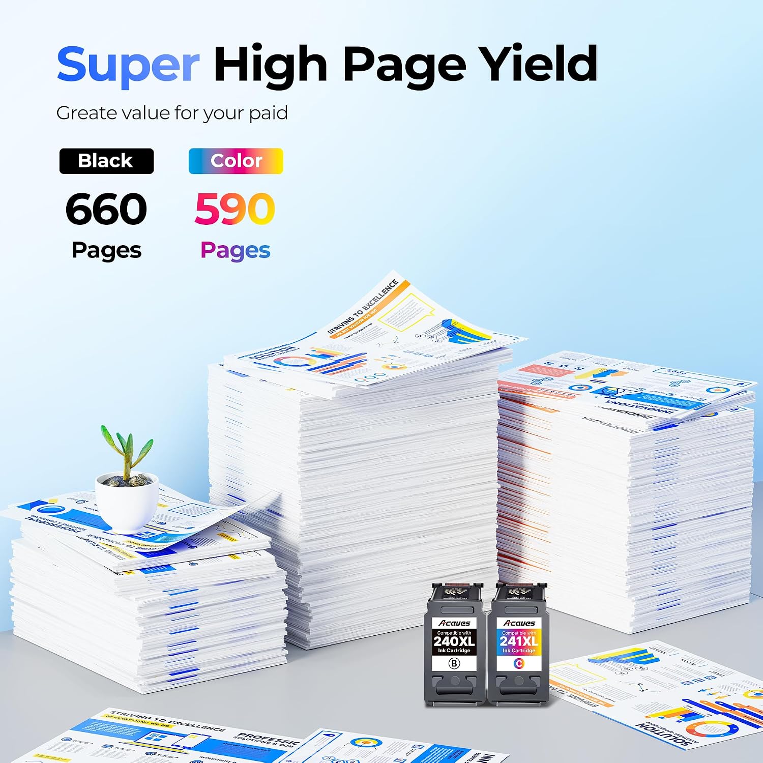Detalle de PG-240XL / CL-241XL Replacement Ink Cartridges