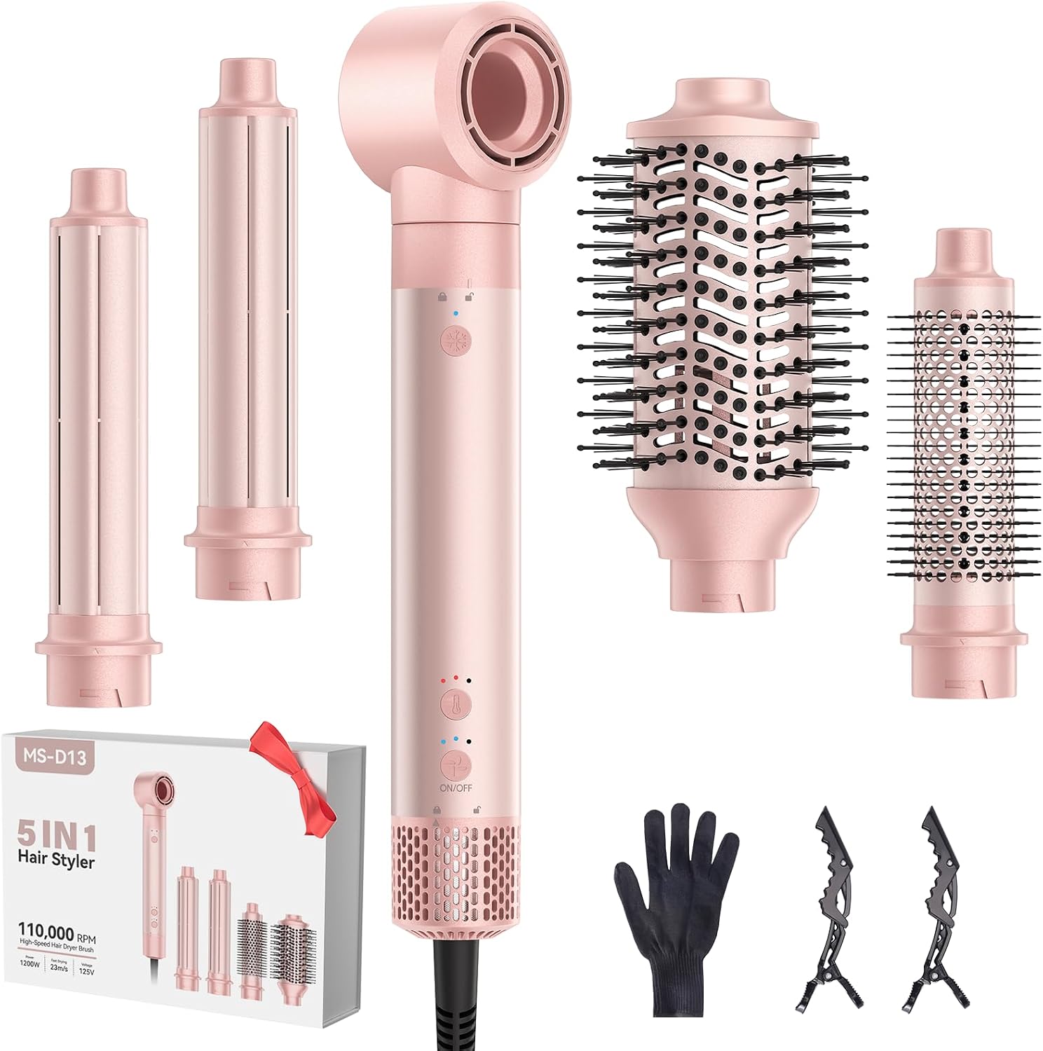 Detalle de Hair Dryer Brush 5-in-1 with Interchangeable Heads