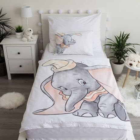 Thumbnail 1 de Plumasul COMOYA Dumbo Grey Baby Bed Linen Set, 100% Cotton, 100 x 135 cm