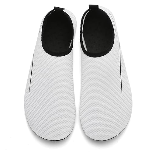 Thumbnail 8 de Sixspace Badeschuhe Damen & Herren Weiss 38 EU – Wasserschuhe mit rutschfester Sohle