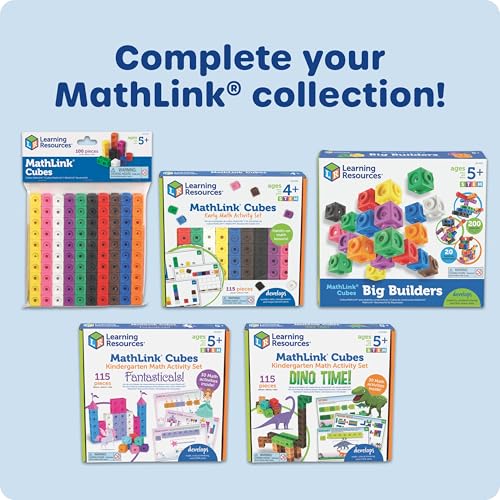 Thumbnail 6 de Learning Resources MathLink Cubes - Set of 100 Cubes for Early Math & STEM