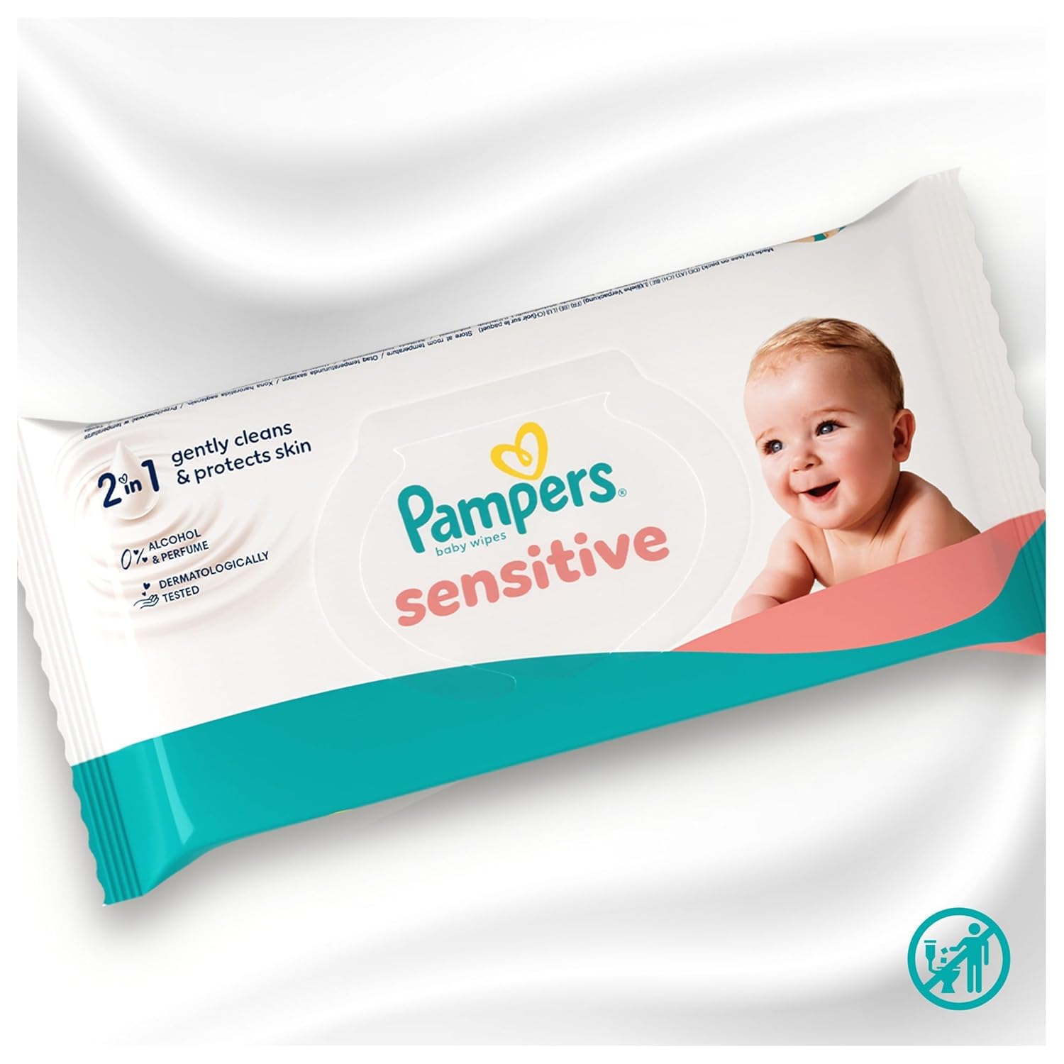 Detalle 2 de Pampers Sensitive Baby-Feuchttücher 1200 Stück