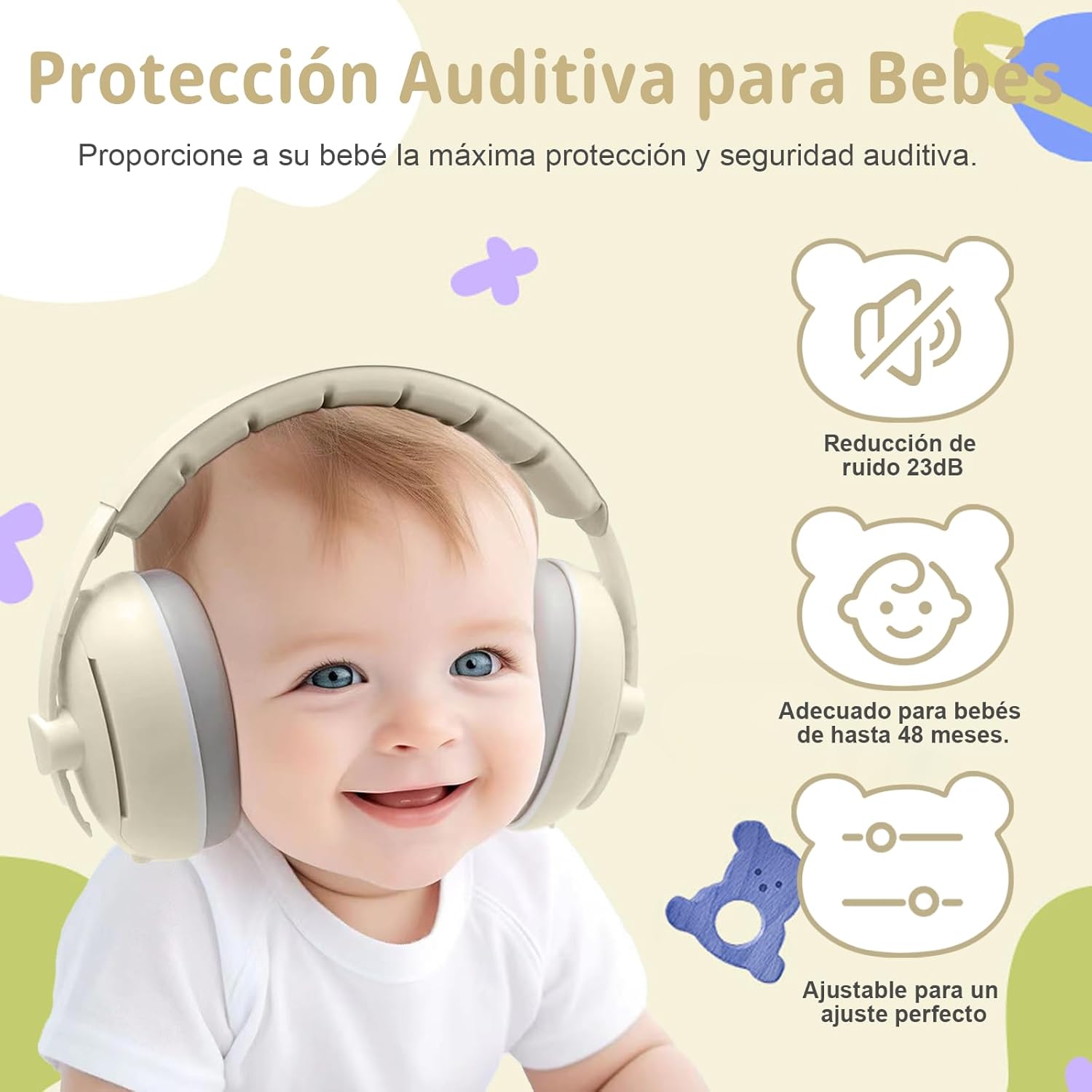 Thumbnail 1 de Robofun Cascos Bebe Antiruido 3 en 1