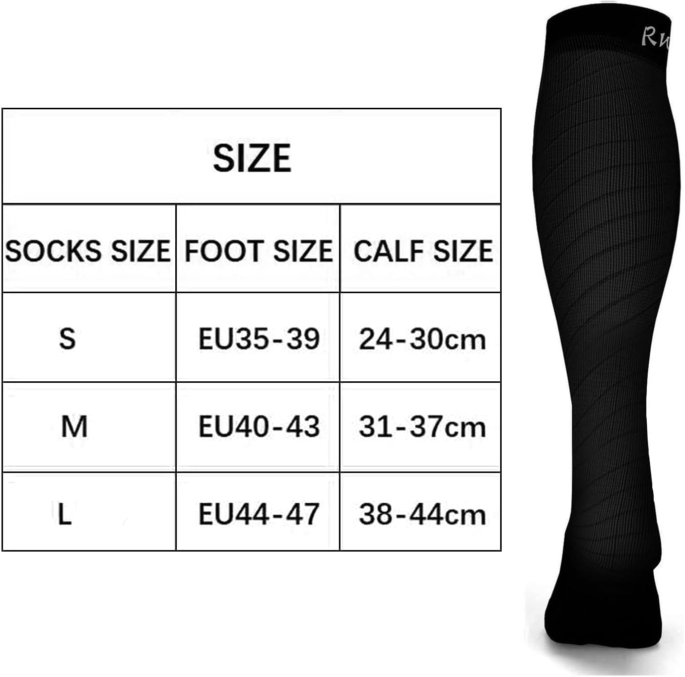 Thumbnail 5 de Rwest X Kompressionsstrümpfe für Damen & Herren – robuste Stützsocken (20–30 mmHg) für Sport, Reisen & Flug