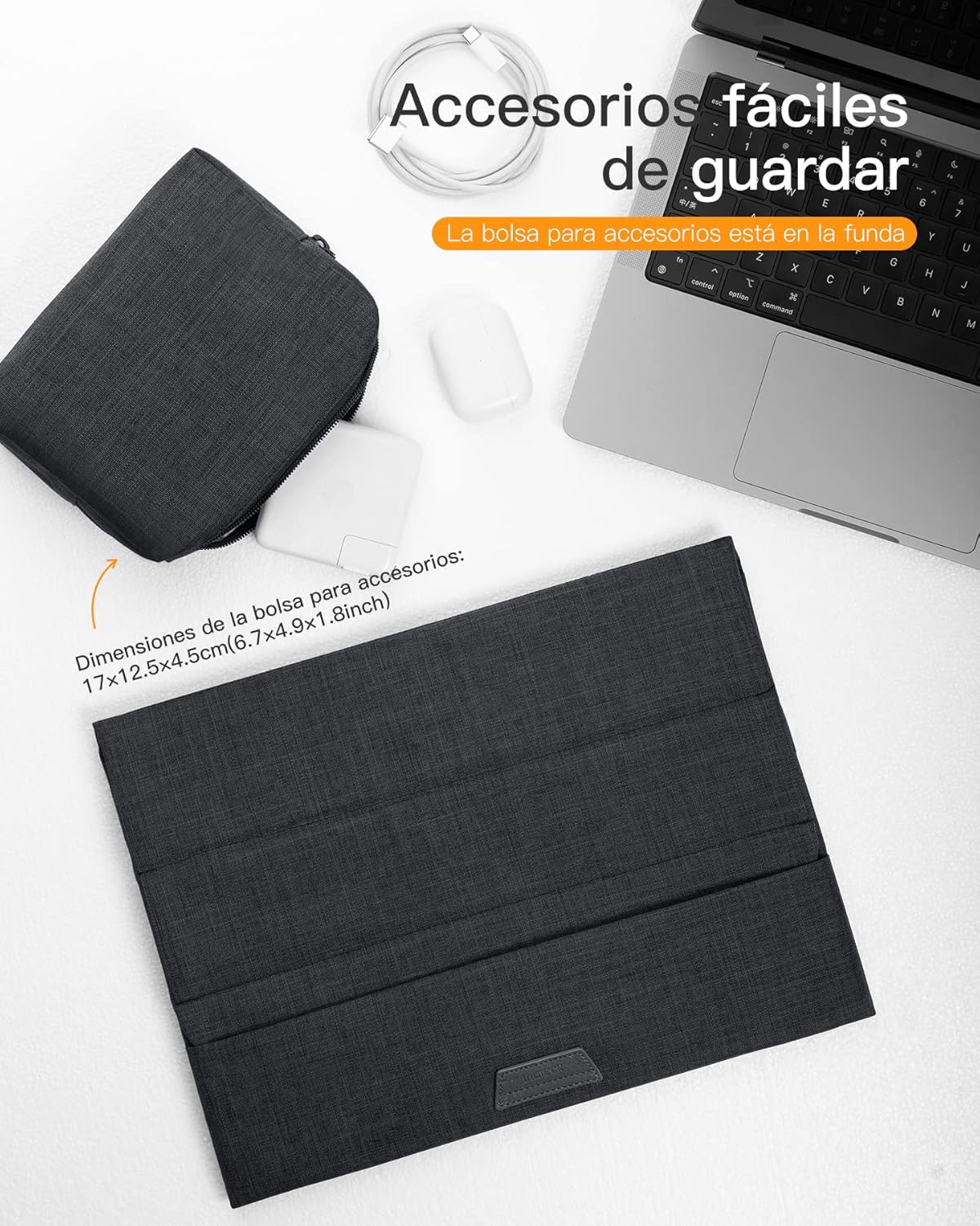 Thumbnail 5 de Inateck Funda 13" con Atril para MacBook y Surface 💼