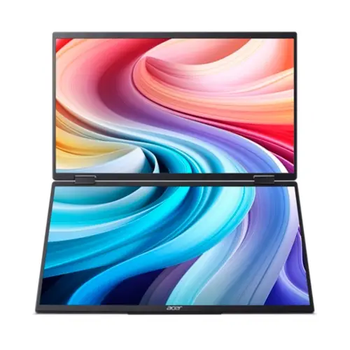 Detalle 2 de Acer PD3 PD163Q monitor portátil doble pantalla desplegable de 13,3" negro