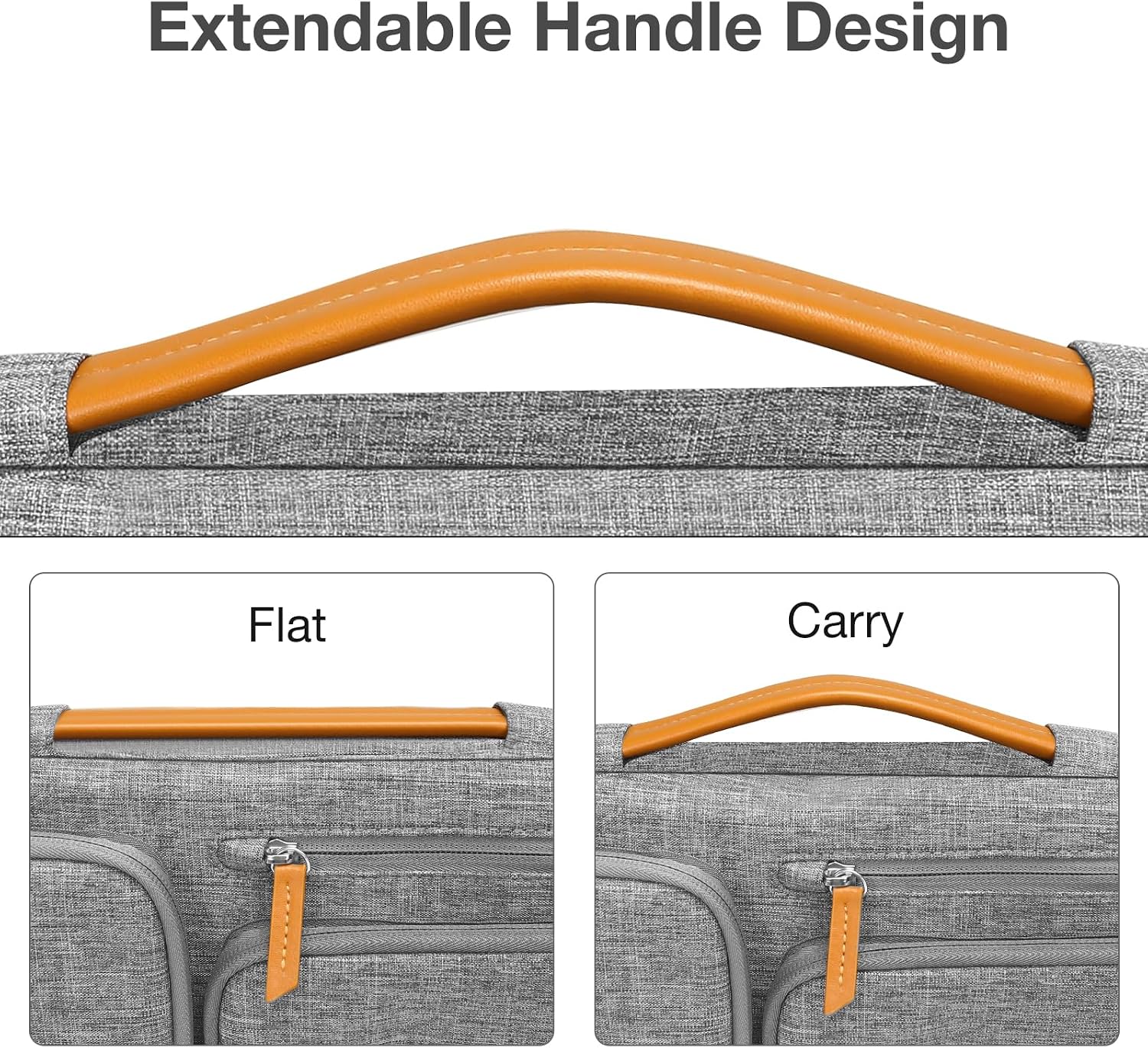Detalle de MOSISO 360 Protective Laptop Case 13 inch with 4 Pockets and Handle