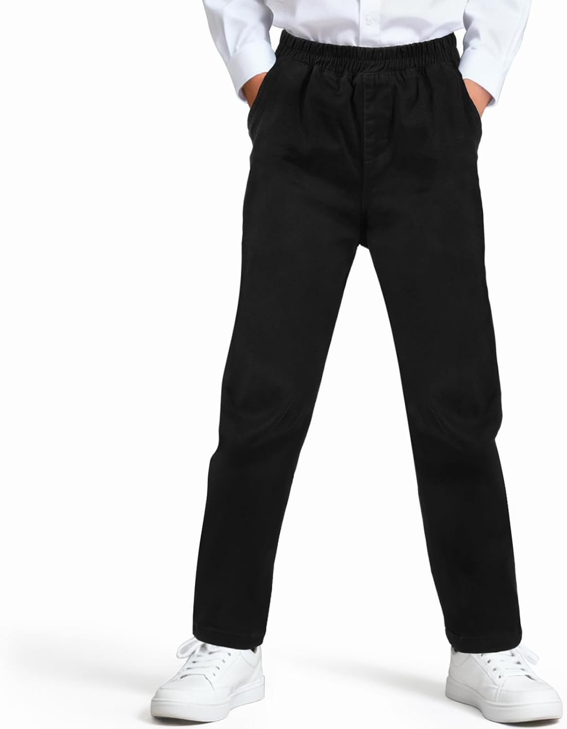 AYBUY Boys' School Trousers Elasticated Fit