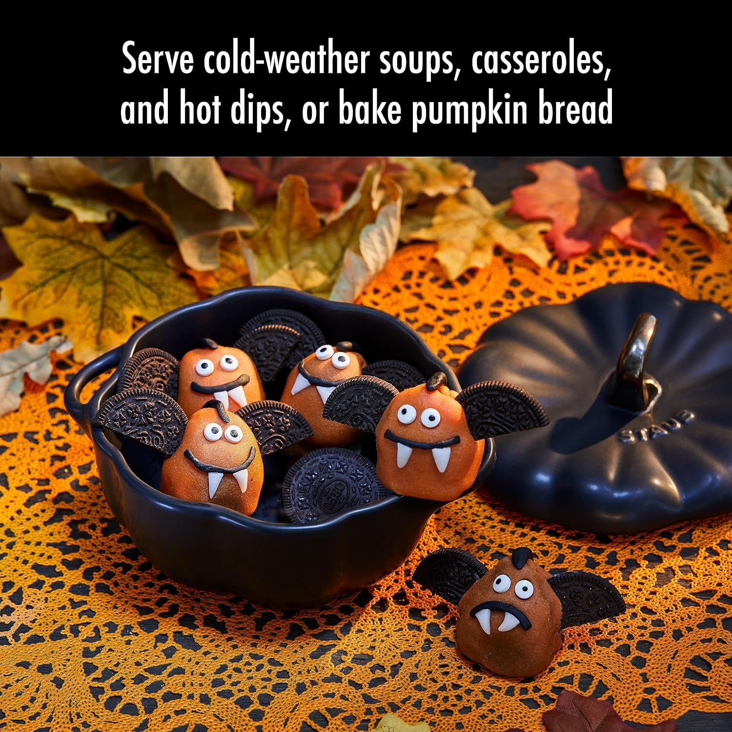 Thumbnail 2 de STAUB Ceramic Pumpkin Baking Dish, 0.5-qt