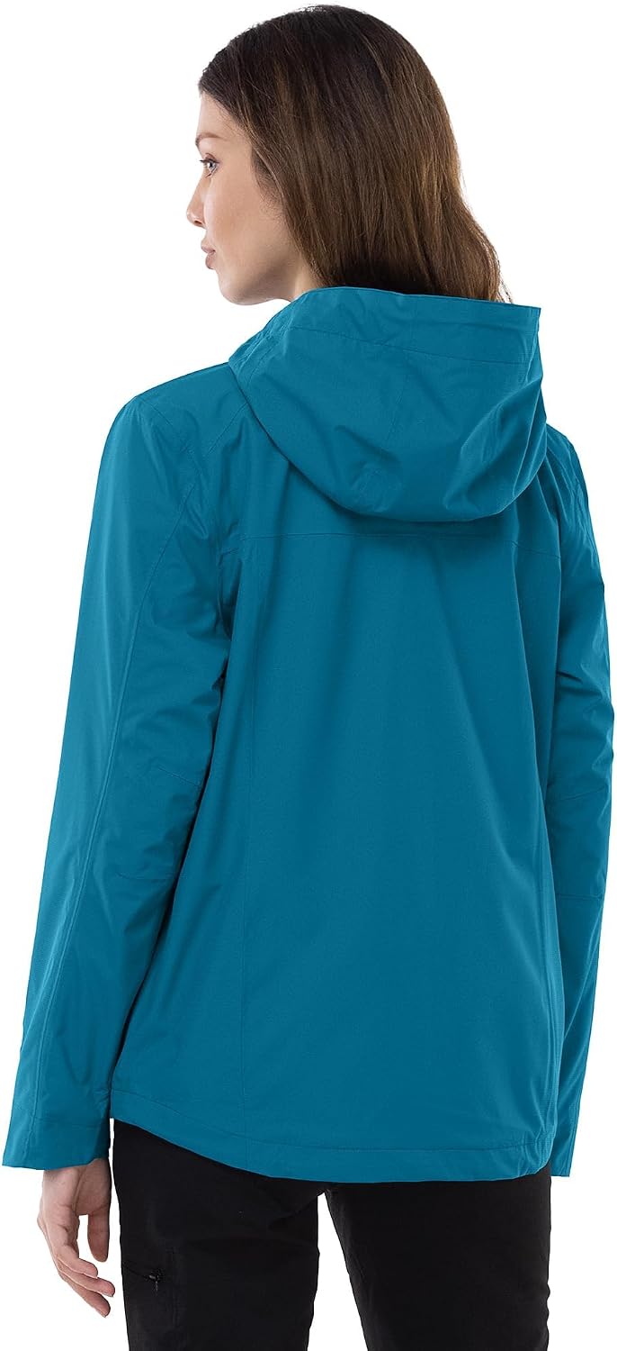 Detalle de Outdoor Ventures Damen Regenjacke mit 10.000 mm Wassersäule, atmungsaktiv und packbar