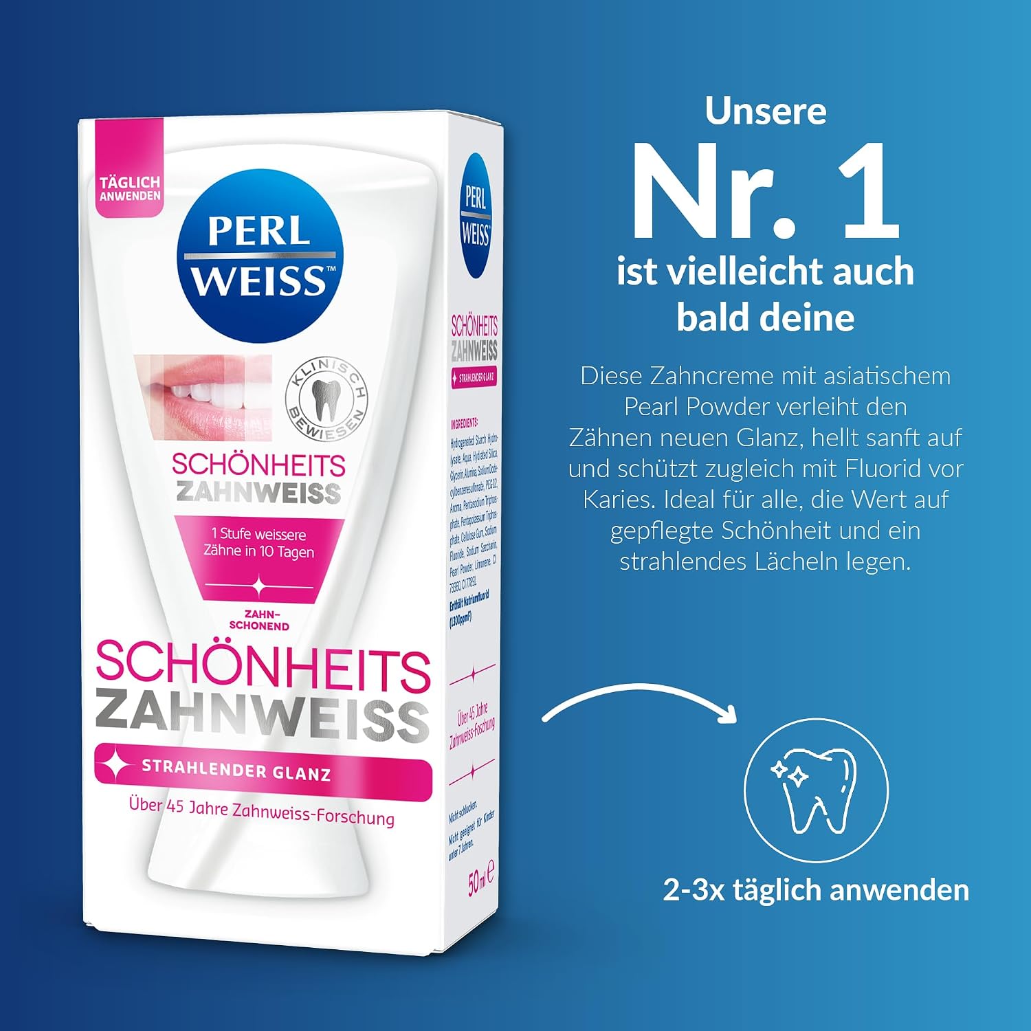 Thumbnail 4 de Blanc nacré - Blancheur des dents avec poudre nacrée (50 ml)